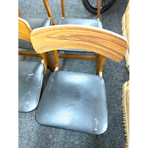 375 - Set of four retro dining chairs