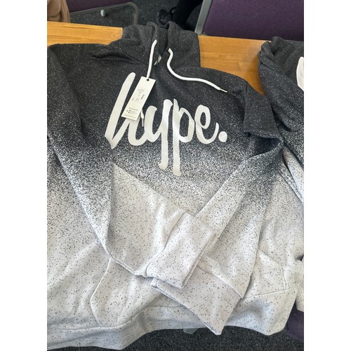 319 - Selection of 12 brand new with tags Hype hoodies includes sizes 2xl, 3xl and 5xl