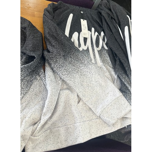 319 - Selection of 12 brand new with tags Hype hoodies includes sizes 2xl, 3xl and 5xl