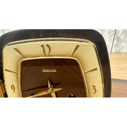 260 - Art deco 2 keyhole aakra mantel clock