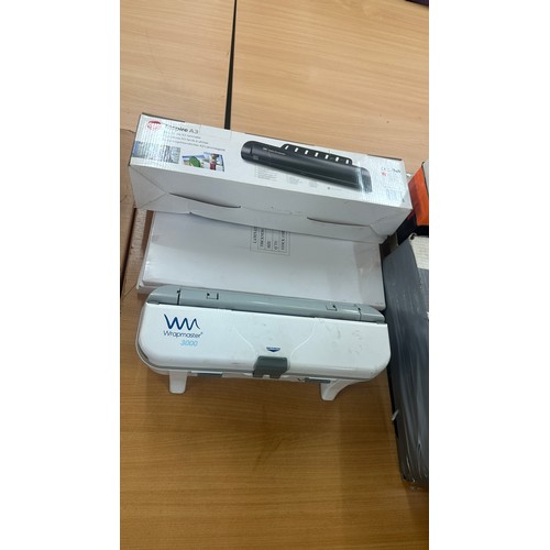 129 - Selection of office equipment to include Laminators etc