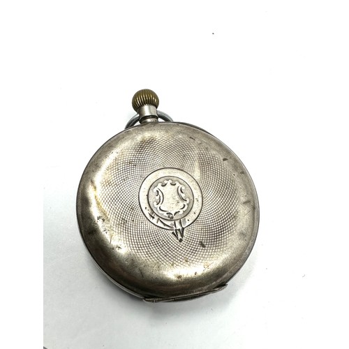 406 - H. SAMUEL .925 SILVER Gents Vintage Pocket Watch Hand-wind Working