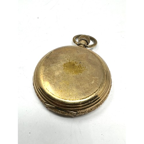 400 - THOMAS RUSSELL Rolled Gold Full Hunter Gents Pocket Watch Hand-wind Working