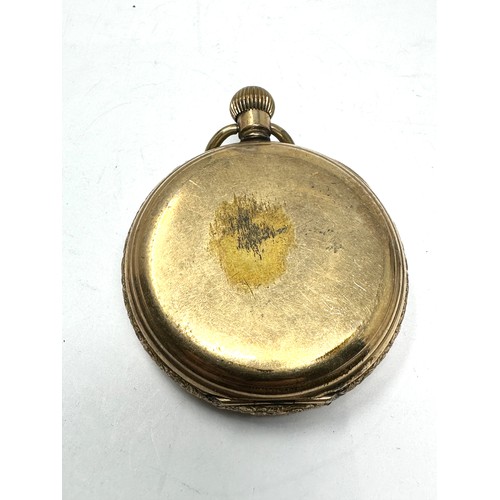 400 - THOMAS RUSSELL Rolled Gold Full Hunter Gents Pocket Watch Hand-wind Working