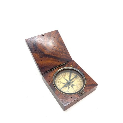 584 - Antique 19th century mahogany compass