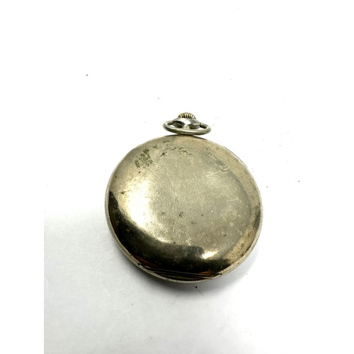 398 - OMEGA Gents Vintage Open Face Pocket Watch Hand-wind Working Missing Hand