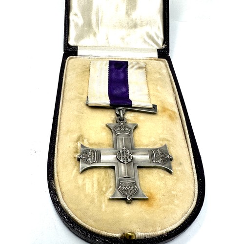 379 - WW.1 Era Cased Military Cross Medal Un-Named As Issued