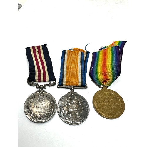 375 - WW.1 Military Medal - M.M & Pair & Wound Stripe. Named. G. 21416 Pte. A.C.J. Lee the queens .r