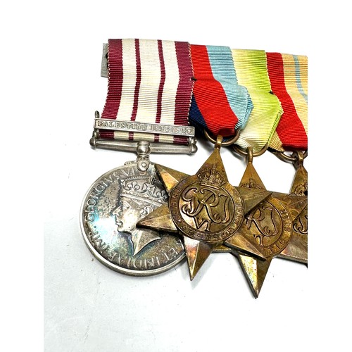 371 - Mounted WW.2 Navy N.G.S Medal - L.S.G.C Group Inc. Atlantic - Africa - Italy Sta