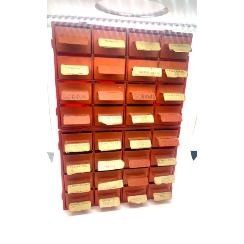 471 - Plastic drawers containing costume jewellery, makings etc