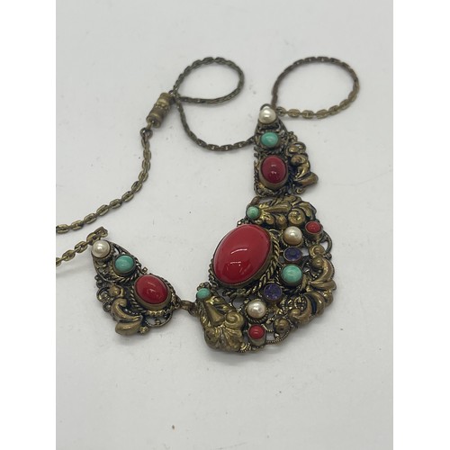 572 - Vintage Czech necklace attributed to Max Neiger