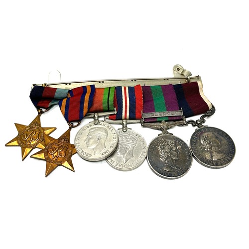 370 - WW.2 - ER.II Mounted R.A.F Long Service Medal Group. Inc. Burma Star - G.S.M Malaya to 575758 sen te... 