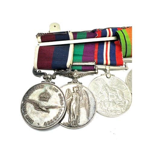 370 - WW.2 - ER.II Mounted R.A.F Long Service Medal Group. Inc. Burma Star - G.S.M Malaya to 575758 sen te... 