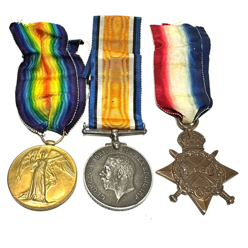 381 - WW.1 1914-15 Star Trio. Named. DM.2 - 129991 Pte. W.N. Isdell. A.S.C