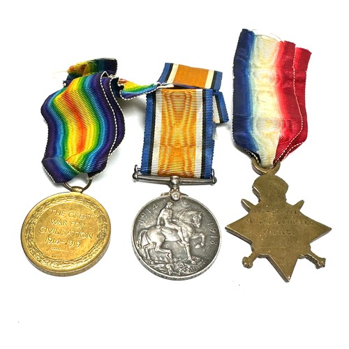 381 - WW.1 1914-15 Star Trio. Named. DM.2 - 129991 Pte. W.N. Isdell. A.S.C