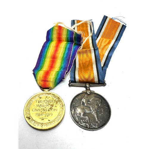 376 - WW.1 Medal Pair & Original Ribbons Named. G - 18739 Pte. A.W. Day R.W. Kent. R *