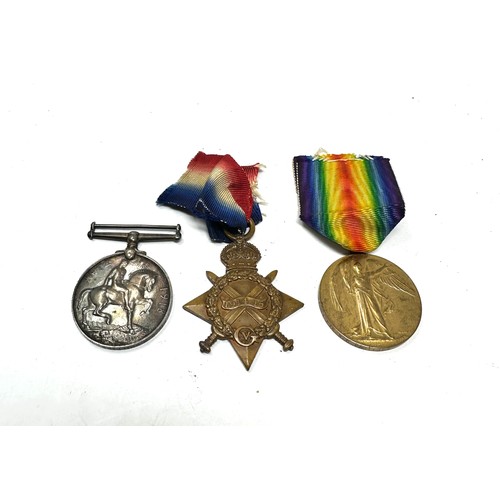 368 - WW.1 1914-15 Star Trio. Named. 14001 Pte. G.C. Phillips Notts & Derby Regt.