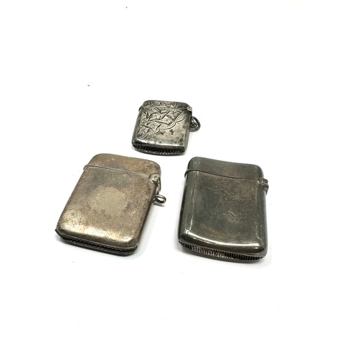 30 - 3 x .925 sterling vesta cases