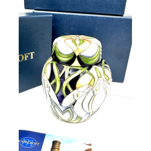 431 - Boxed Moorcroft Ginger jar