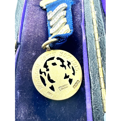 337 - Small antique boxed masonic jewel dated 1915