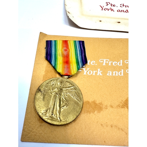 340 - K.I.A ww1 medal pair  to PRIVATE F BRAMLEY Service Number: 33098 Regiment & Unit/Ship York and Lanca... 