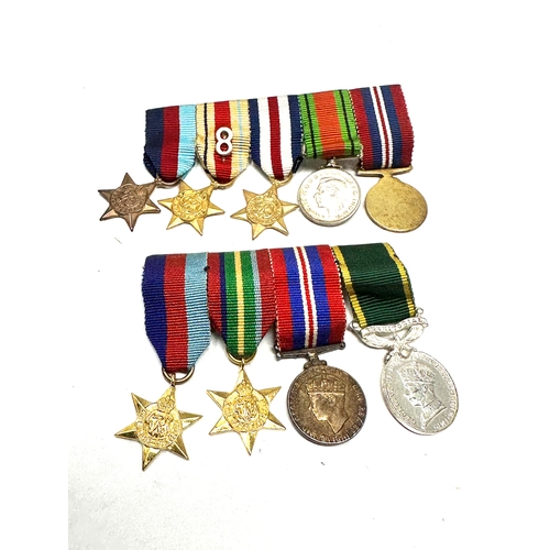 343 - 2 miniature medals groups