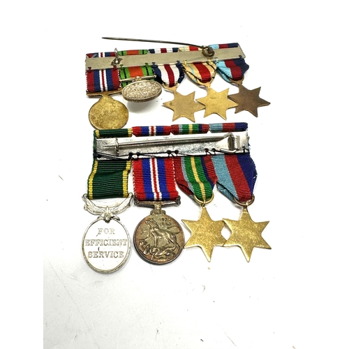 343 - 2 miniature medals groups