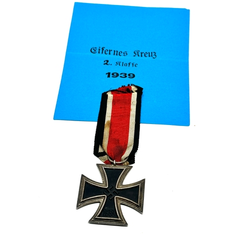 352 - ww2 German iron cross 2nd class no ring stamp