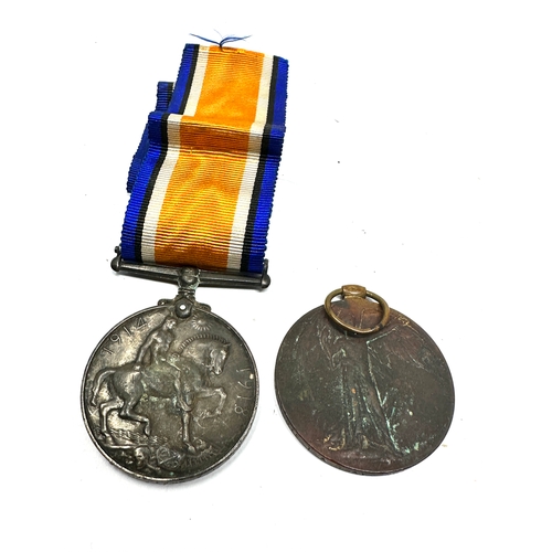 357 - WW1 medal pair to 119848 pte t.a.gray notts & derby