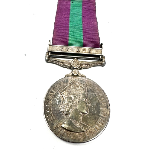 359 - G.S.M  Medal Cyprus to 3525790  L.A.C. P.J HIGH R.A.F