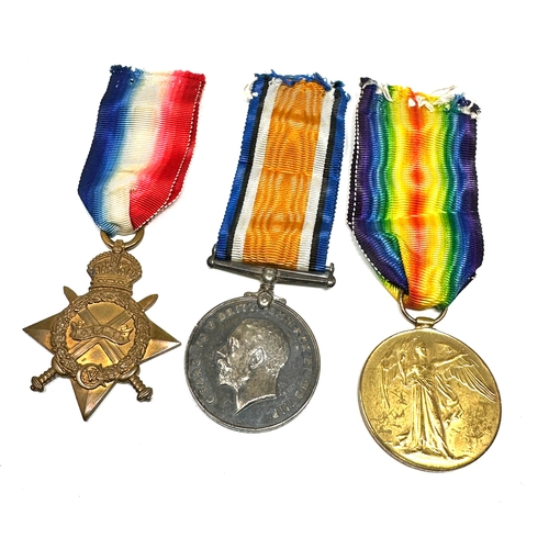 361 - K.I.A WWI trio medals to EDWIN BARAM Lance Serjeant Service Number: 12017 10th Bn.West Yorkshire Reg... 