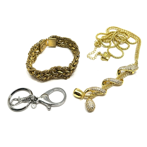 330 - Butler & wilson keyring snake necklace & bracelet