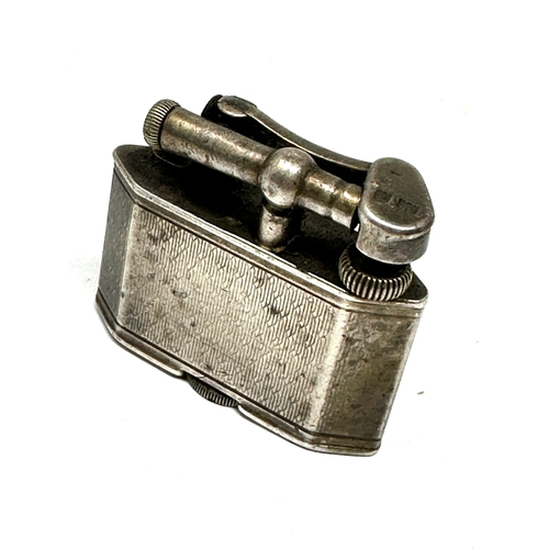 434 - Rare antique Dunhill lift arm silver hallmarked lighter Marked Dunhill reg’d design No. 737418. meas... 