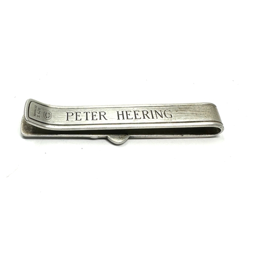 74 - Georg Jensen Cherry peter Heering Tie Clip Sterling Silver Denmark