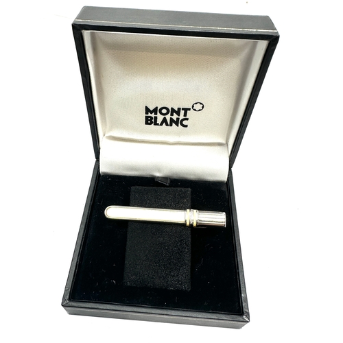 75 - original Boxed Mont blanc tie clip