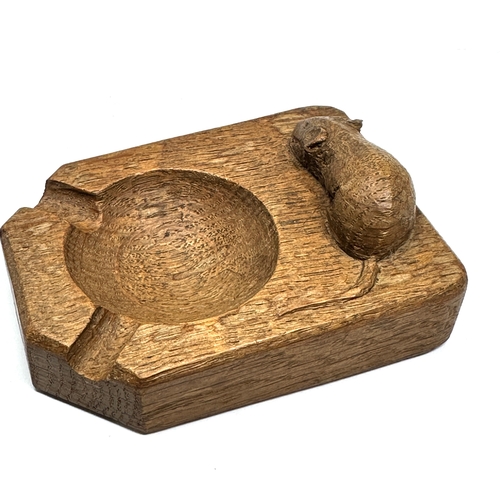 436 - Robert Thompson Mouseman Oak ashtray