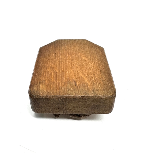 436 - Robert Thompson Mouseman Oak ashtray