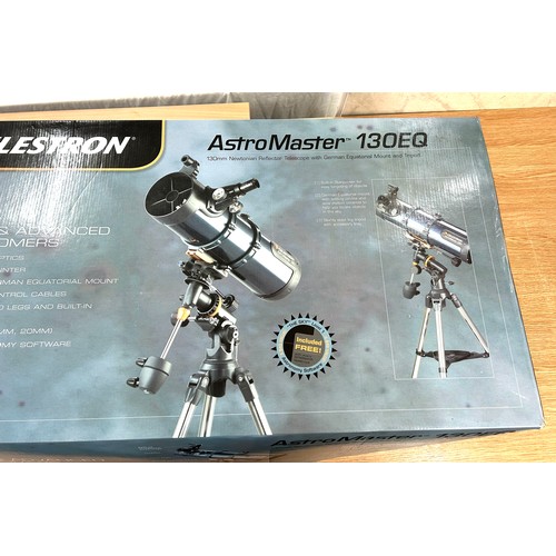 212 - Boxed Celestron Astro Master 130EQ telescope