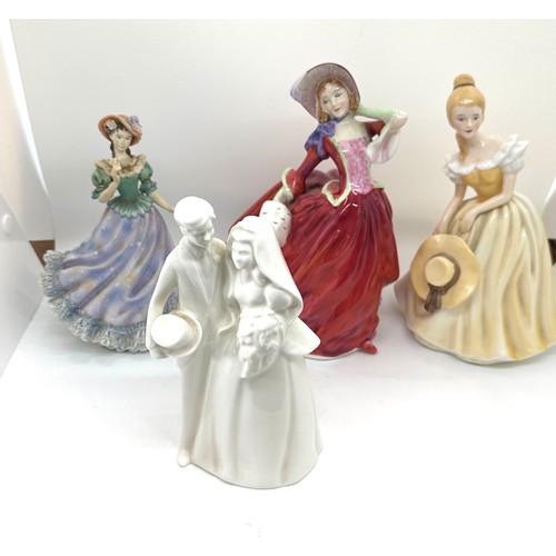 583 - Selection of lady figures includes Royal Doulton, Royal Country etc