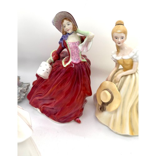 583 - Selection of lady figures includes Royal Doulton, Royal Country etc