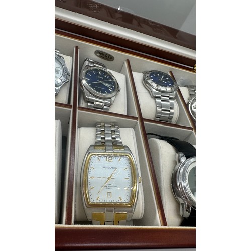 575 - Large selection of ladies and gents wristwatches includes Ben Sherman, Sekonda, Casio etc, untested