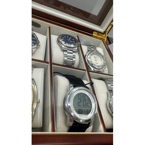 575 - Large selection of ladies and gents wristwatches includes Ben Sherman, Sekonda, Casio etc, untested