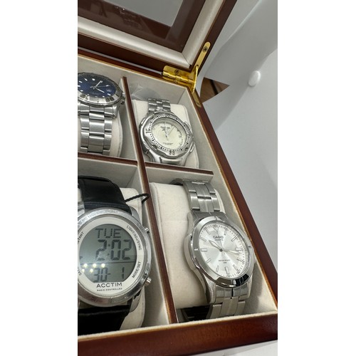 575 - Large selection of ladies and gents wristwatches includes Ben Sherman, Sekonda, Casio etc, untested