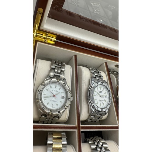 575 - Large selection of ladies and gents wristwatches includes Ben Sherman, Sekonda, Casio etc, untested