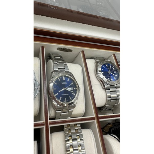 575 - Large selection of ladies and gents wristwatches includes Ben Sherman, Sekonda, Casio etc, untested