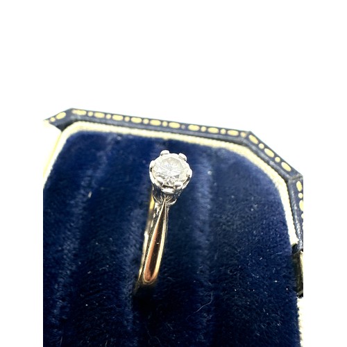 115 - 9ct gold  diamond ring weight 1.7g