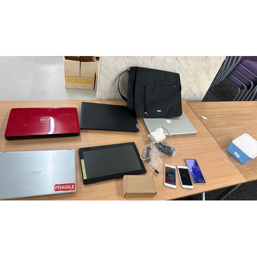 223 - Large selection of electricals includes apple laptops, samsung, i phone, all untested