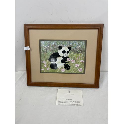 121 - Framed franklin mint the magic grove measures approximately 18 inches wide 15 inches tall