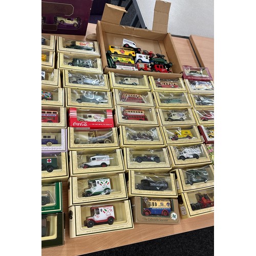 266 - Selection of vintage car toys to include Die cast metal Bugatti type 59 1934, Burago, Mercedes Benz ... 