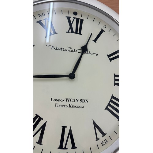 258 - The National Gallery London WC2N 5DN United Kingdom wall clock measures approx 22 inches long by 21 ... 